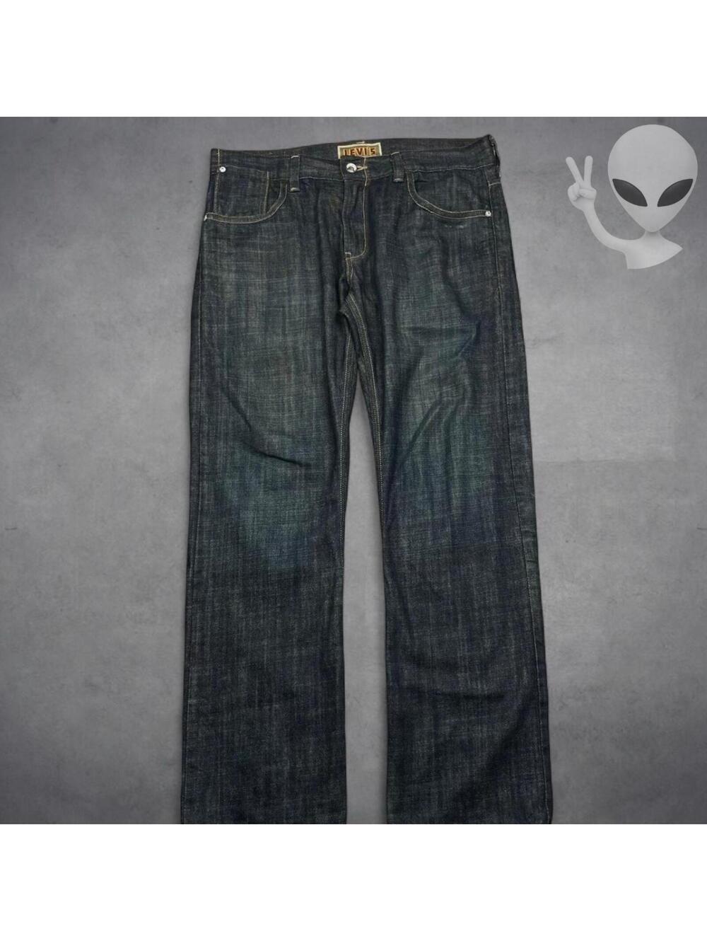 Levi's 514 Straight Jeans 36x34 Dark Wash Blue Vintage